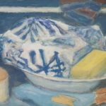 Bodegón azul Felipe López Arrieta Técnica: Pintura mixta de acrílico y pastel. Tamaño: 33×41 cm Precio: 30 €Sobre papel Canson