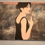 In my life Jennifer Gavin Tamaño: 100 x162 cm  Collage y acrílico